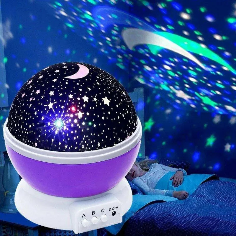 Veilleuse Bébé - StarlightSpinner™ - Violet