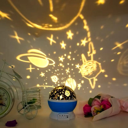 Veilleuse Bébé - StarlightSpinner™ - Bleu